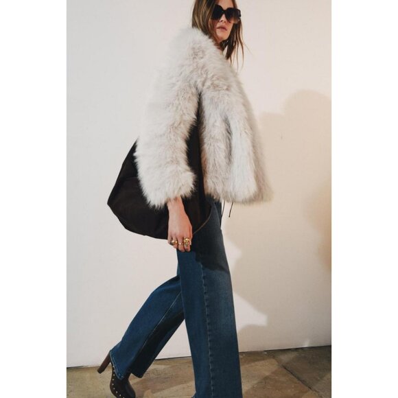 Zara Jackets & Blazers - ZARA FAUX FUR JACKET ZW COLLECTION